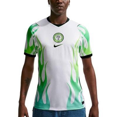 Dri-Fit Сезон 2026 Нигерия Выездная Фан-версия Color Block Быстросохнущий Пуловер С коротким рукавом Футболка Мужские топы IB5376-100