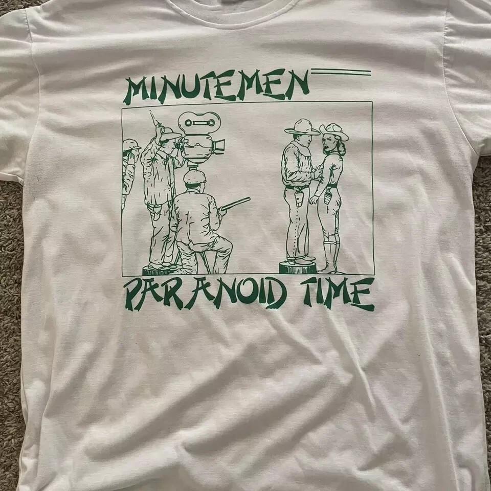 The Minutemen Band Paranoid Time White T Shirt Full Size S-5XL BT1155