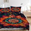 3pcs Floral Mandala Soft Comfortable Bedding set, For Bedroom, Guest Room And Dorm, All - Season Use, High-Definition Printing146