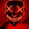 LED Mask Halloween Cosplay The Purge Election In Light - ROKOO - Red - PVC - 21x17.5cm
