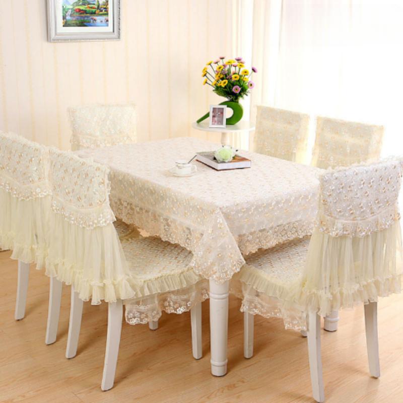 Цветочная кружевная скатерть, чехол на стул, прямоугольник, обеденный стол, юбка, вышивка, кухонная вечеринка, домашний декор, аксессуары, стол Towerl