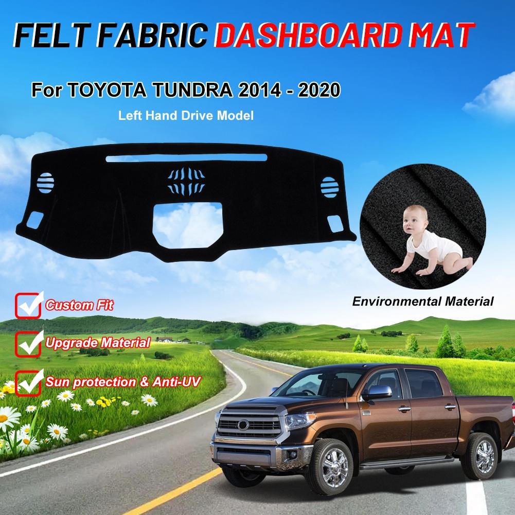 Крышка приборной панели автомобиля Toyota Tundra 2014-2020 с левым рулем, коврик для приборной панели, коврик для приборной панели, солнцезащитный козырек