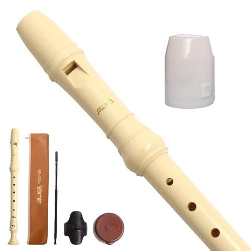 AULOS German-Style 302B Soprano Recorder with Antibacterial Cap Set