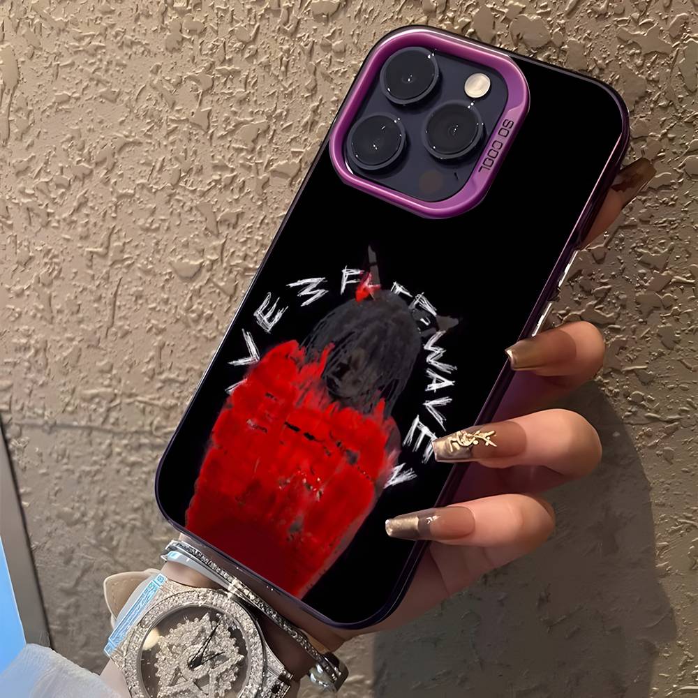 L-Lucki Rapper Gemini For iPhone 17,16,15,14,13,12,11,Mini,Pro,E,SE4,XS,MAX Purple Shockproof Candy Matte Cover