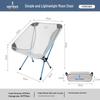 HODTOWN Outdoor Folding Mesh Moon Chair