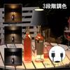LUTW Cordless LED Wine Bottle Lamp with 3 Color Temperature Settings and Stepless Dimming, Rechargeable 2400mAh Battery, Touch Control, Table Lamp
