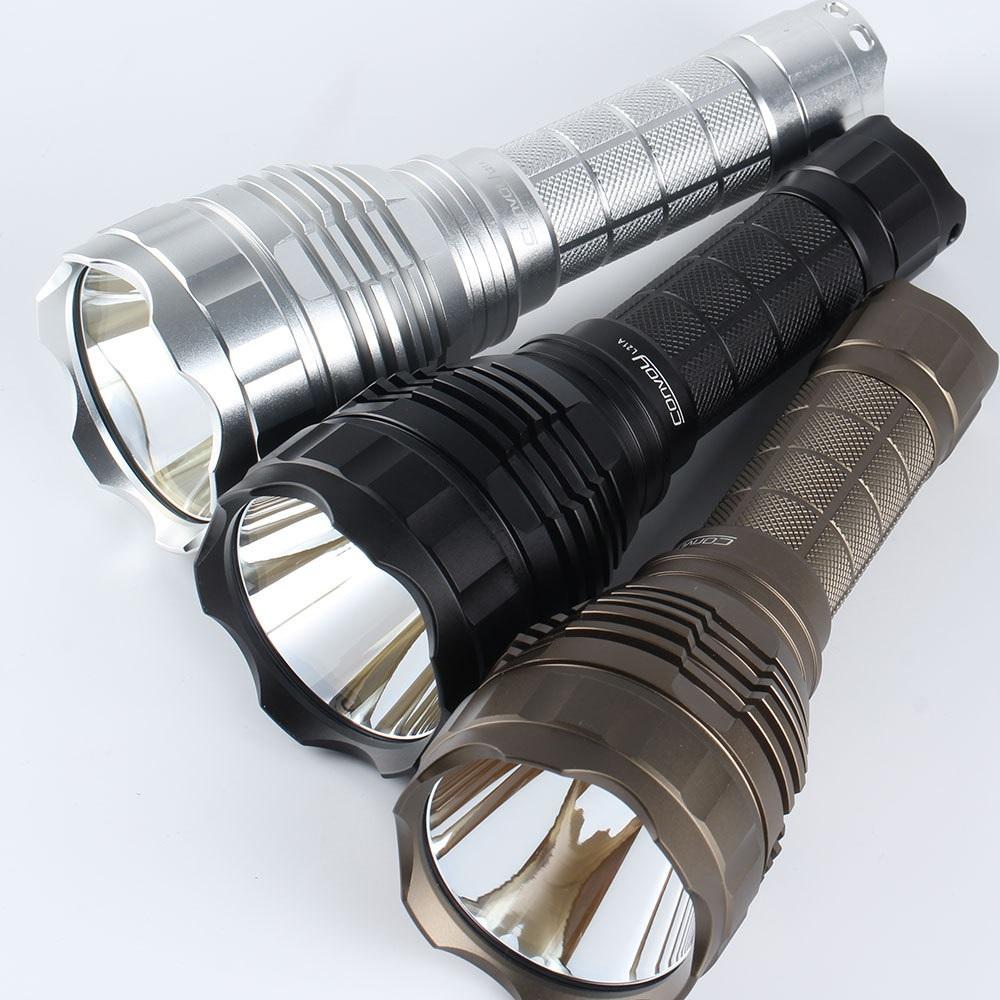 Convoy High Power Flashlight KW CULPM1.TG 8A 2300LM Driver Range 1190M Tactical Torch Light for Hunting Camping