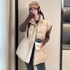 waist cotton clothes vest vest women's autumn and winter new stand-up collar year loose fashion thickened foreign style coat