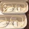 2Pcs Women'S Anti Blue Light Myopia Glasses Fashionable Ultra Light Large Frame Glasses Personalized High-End Myopia Glasses