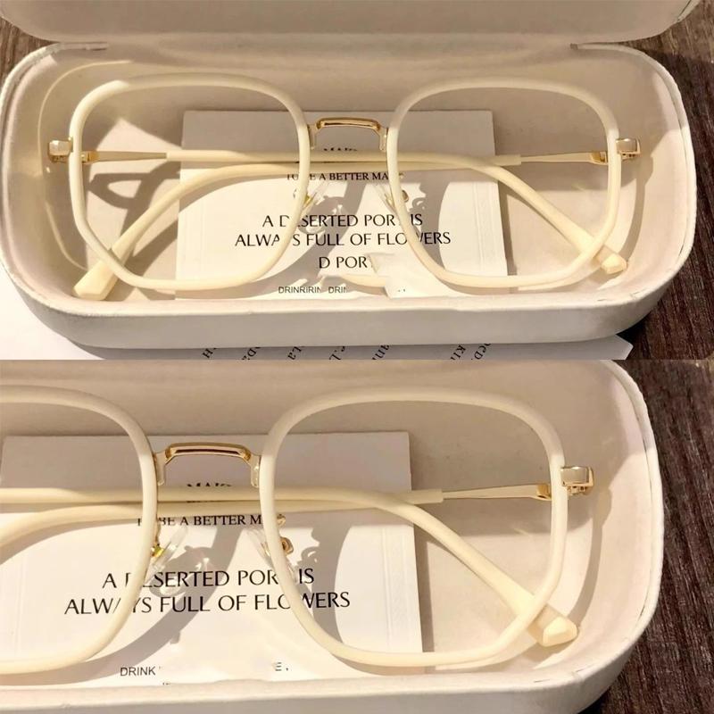2Pcs Women'S Anti Blue Light Myopia Glasses Fashionable Ultra Light Large Frame Glasses Personalized High-End Myopia Glasses