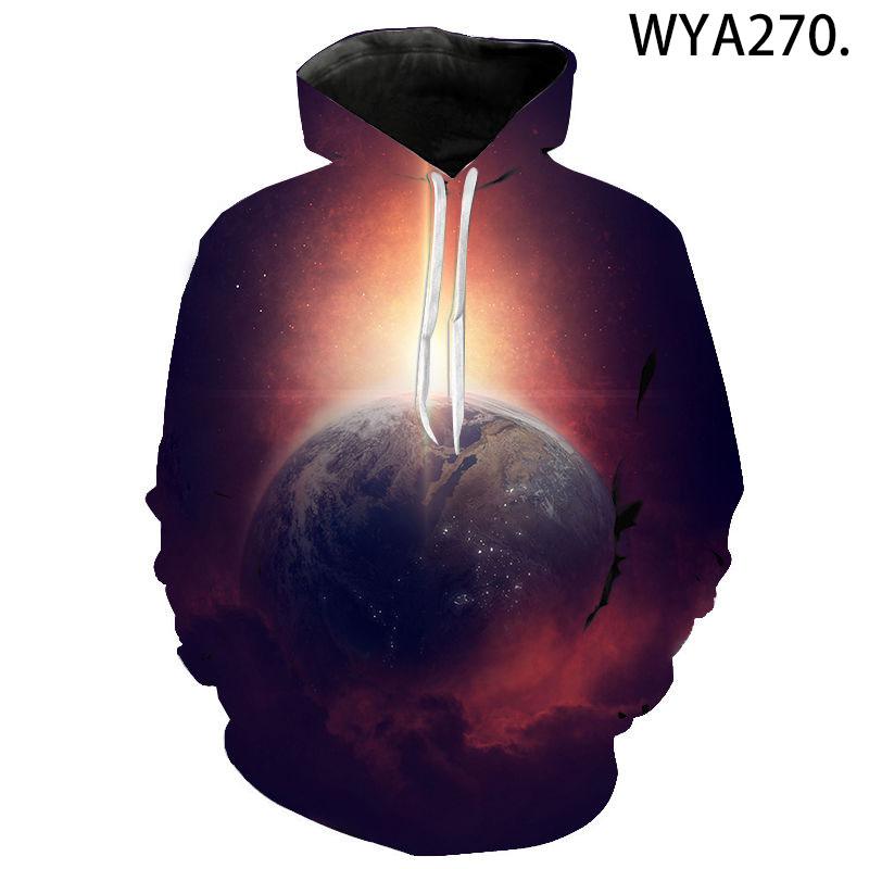 Новая повседневная толстовка с капюшоном, супер крутой узор с принтом космической планеты своими руками, мужские и женские пуловеры, уличные модные детские топы