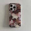 ins splashing ink bow pony applies to Apple 17 mobile phone case iphone16promax new 15 girl heart all-inclusive anti-drop 17pro Internet celebrity