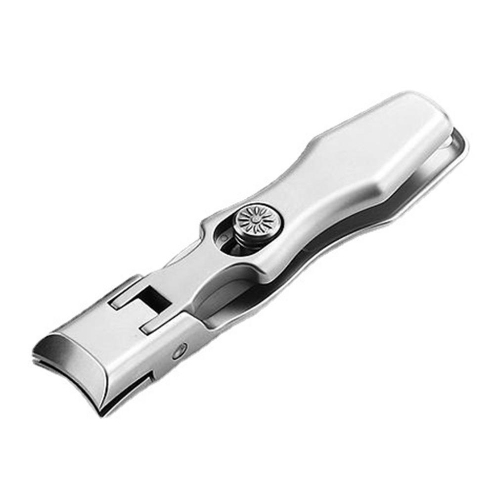Self-locking folding nail clippers