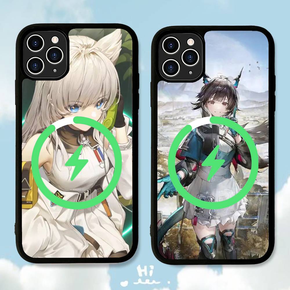 Популярная игра A-Arknights E-Endfield Магнитный чехол For Magsafe Для IPhone 17 Air 16 15 14 13 12 11 Pro Max Plus Беспроводная зарядка