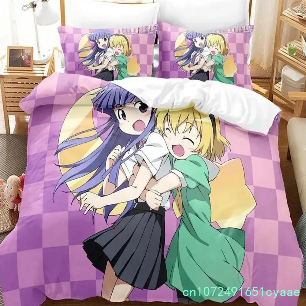 3D Печать Аниме Higurashi When They Cry Комплект Постельного Белья Односпальный Twin Full Queen King Размер Комплект Постельного Белья Взрослый Детская Спальня Комплекты Пододеяльников