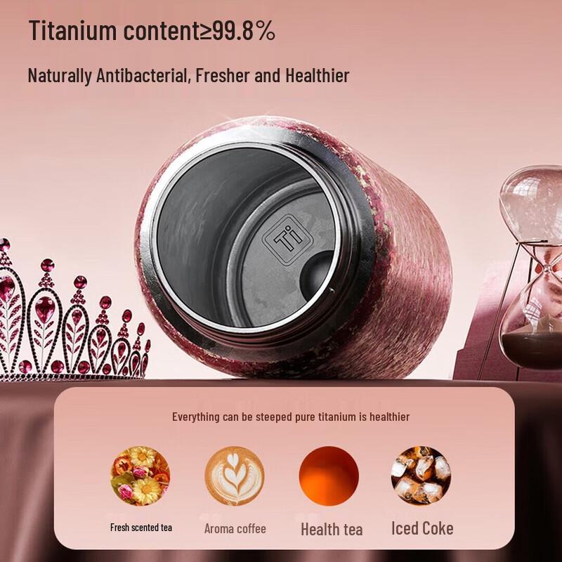 Портативная титановая термокружка Germ для кофе
