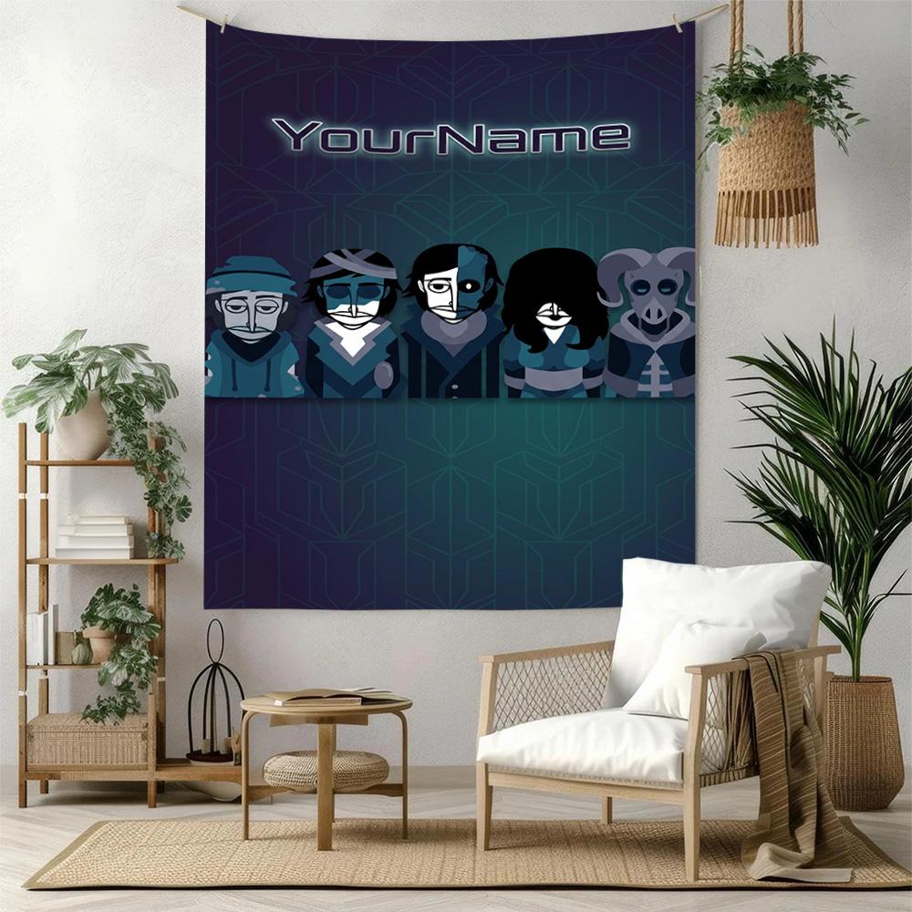 Incredibox Custom Your Name Wall Decor Tapestry Art For Pet Memorial Birthdaywedding Party Backdrop Family Gift