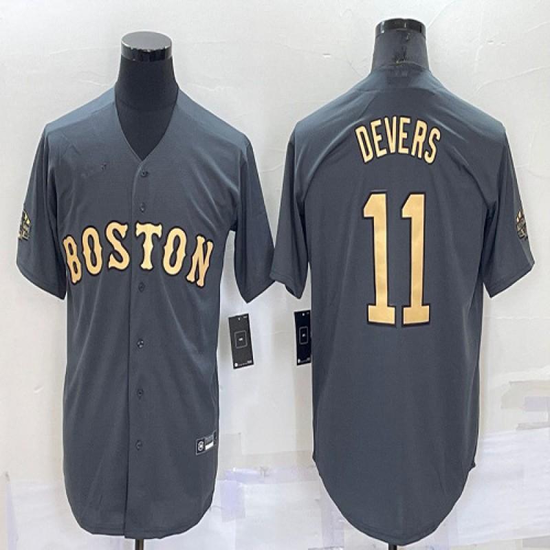 Unisex Boston Red Sox 11 Rafael Devers Embroidered Baseball Jersey Fan Edition Cotton Blend Sport Shirt