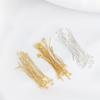 Штырьки с шариком из золотого наполнения 14K для изготовления украшений своими руками: Бисер, Браслеты, Ожерелья