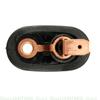 4Pcs Switch Momentary Nickel Plated Universal Door Jamb Flange Light Hood Mount Switch with Rubber Boot for Car