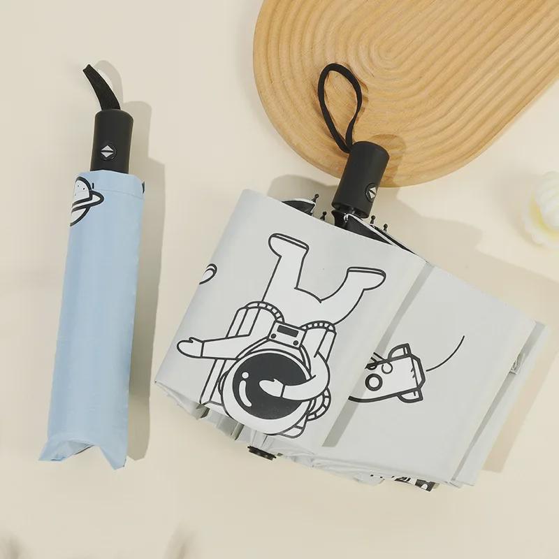 Автоматический мультяшный зонт для женщин и мужчин - защита от УФ-излучения, солнца и дождя, большой складной дизайн