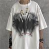 Men Harajuku T Shirt Gothic Punk Short Sleeve O Neck Tops Summer Loose Oversize Streetwear Y2K Tshirt