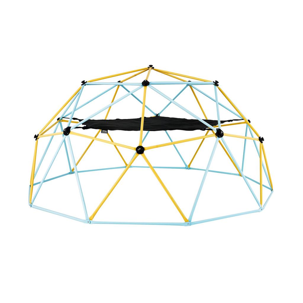 VEVOR Climbing Dome, 10FT Geometric Dome Climber with Hammock and Swing, for Kids 3 to 10 Years Old, Jungle Gym Supports 750LBS and Easy Assembly