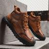 Осень / Весна Мужские ботинки ручной работы Удобные ботильоны для мужчин Повседневная обувь Рабочая обувь Мужские ботильоны Челси