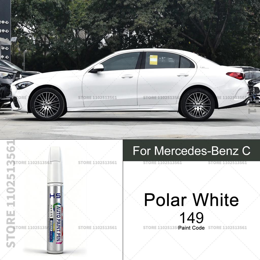 Car Paint Repair Pen Touch Up Scratch Remover DIY Auto Accessories For Mercedes-Benz C-Class Blue 896 970 White 702 Silver 859