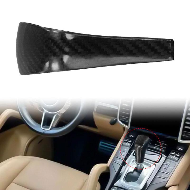 Carbon Fiber Gear Shift Knob Cover Trim Kit for Porsche For Cayenne 958 Built During 2011 Through 2017 Production Years