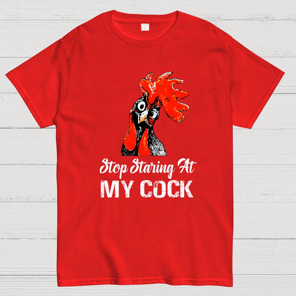 Stop Staring at My Cock Cotton Summer Casual Cool Loose T-Shirt