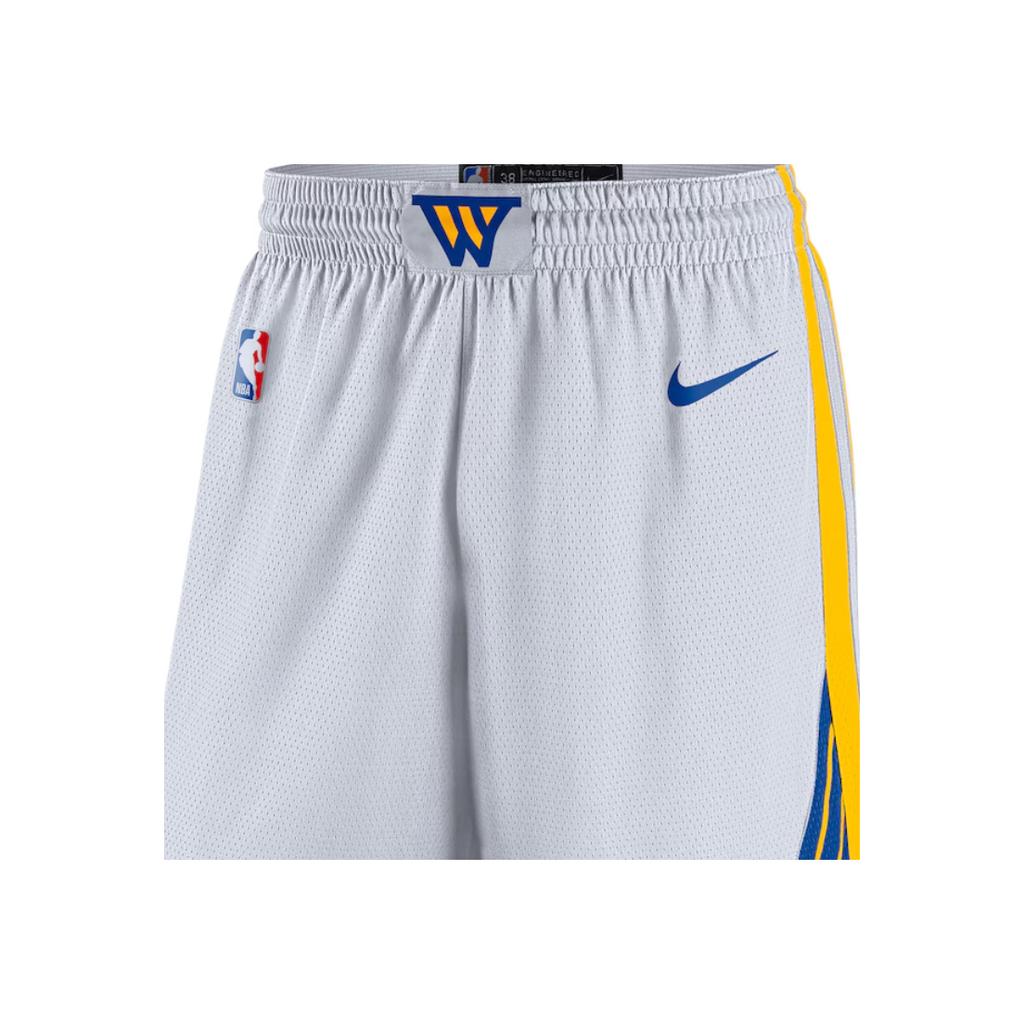Nike X NBA Collaboration Swingman 2024/25 Warrior FA24 эластичные удобные баскетбольные шорты с надписью унисекс шорты белые FQ4108-100
