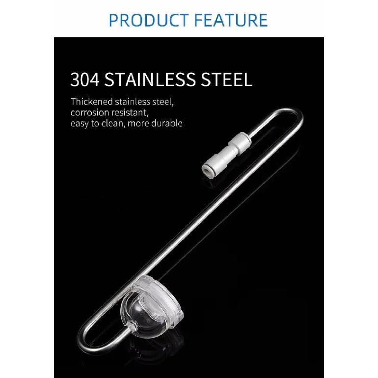 Week Aqua 304 Stainless Steel CO2 Atomizer Bubble Counter Diffuser Check Valve For Aquarium Plants Fish Tank