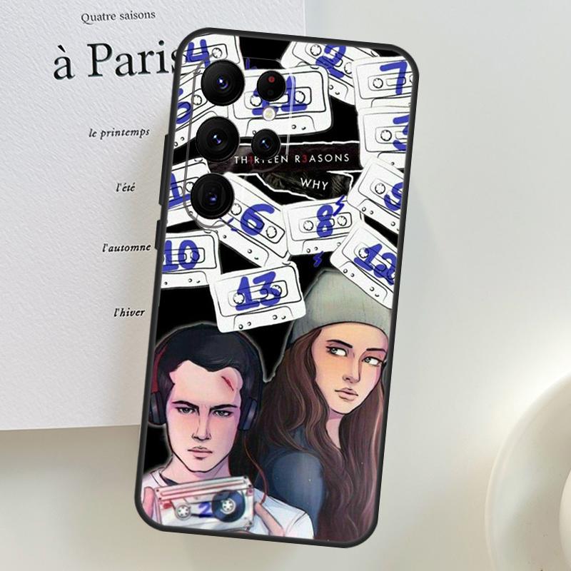 13 Тринадцать причин, почему Чехол для Samsung Galaxy S26 Ultra S24 S23 S22 S21 S25 Ultra S10 S20 Plus S25 FE Чехол для телефона