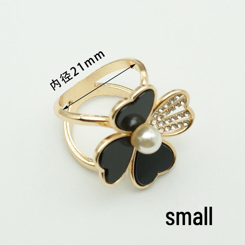 «Шарф и пряжка для пальто из жемчужного шелка — высококачественный корейский аксессуар двойного назначения»