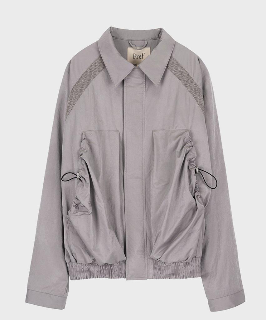 Pref Gray Gathered Pocket Nylon Jacket
