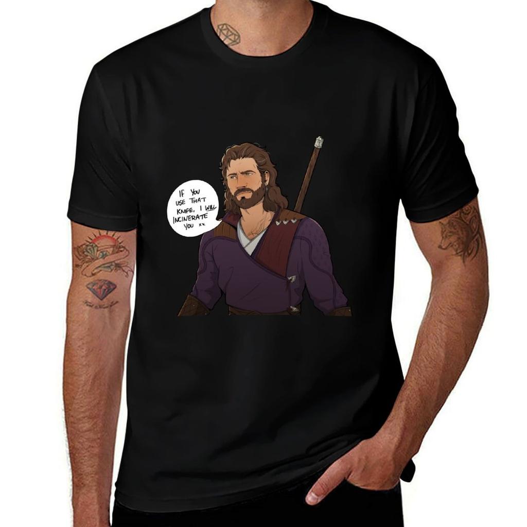 I Will Incinerate You Tshirt Everyday Wear Basic Short Sleeve Top