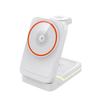 Desktop Multifunctional 15W Wireless Charger with Ambient Light & Foldable Magnetic Design for Office or Home Use