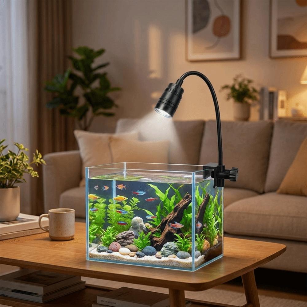 Aluminum Zinc Zinc Alloy Fish Tank Clip Lamp 5/6/7W Aquarium Viewing Light Fish Tank Lighting