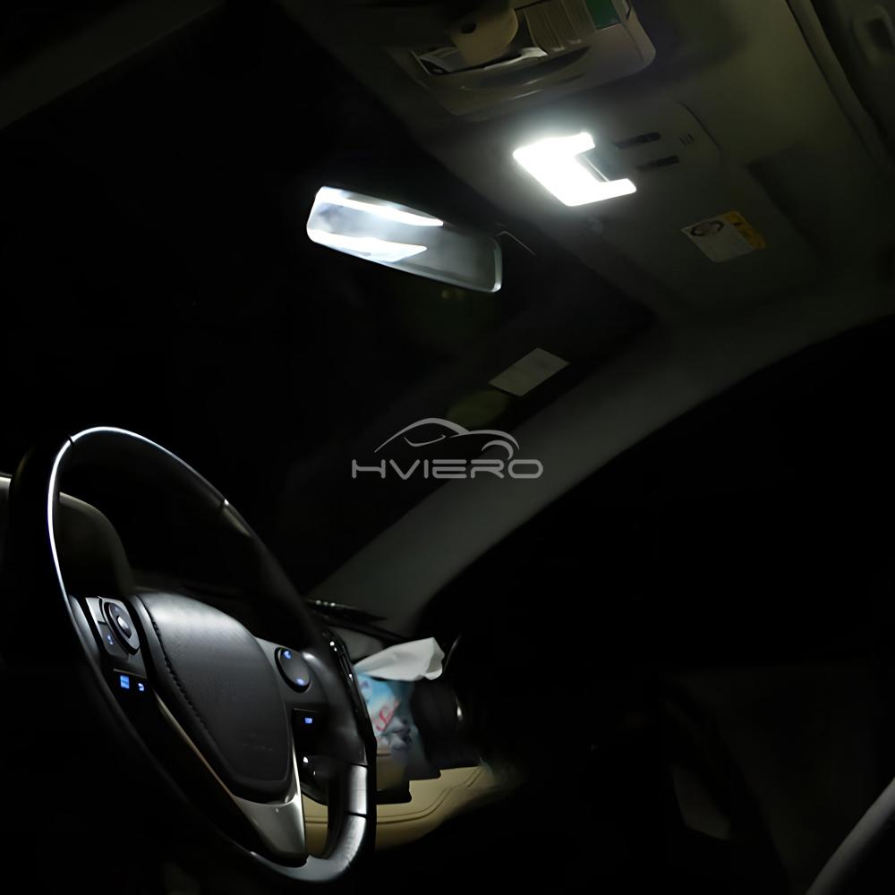 2Pcs T10 COB Led DC 12V Signal Lamp Car Bulb W5W 194 168 Reading Interior Lamps Clearance Backup Reverse Fog Lights Ultra Bright Dome Lights 6