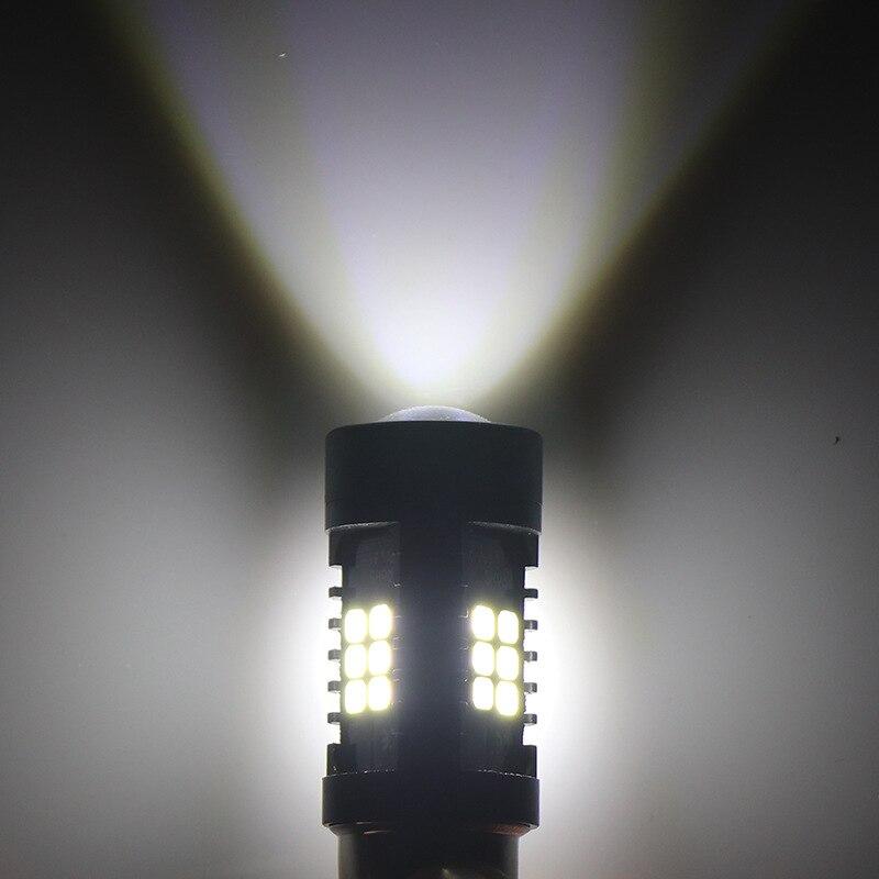 For VW Passat B7 2010-2014 2pcs/lot BA15S CANBus Error Free White LED DRL Daytime Running Lights Bulbs