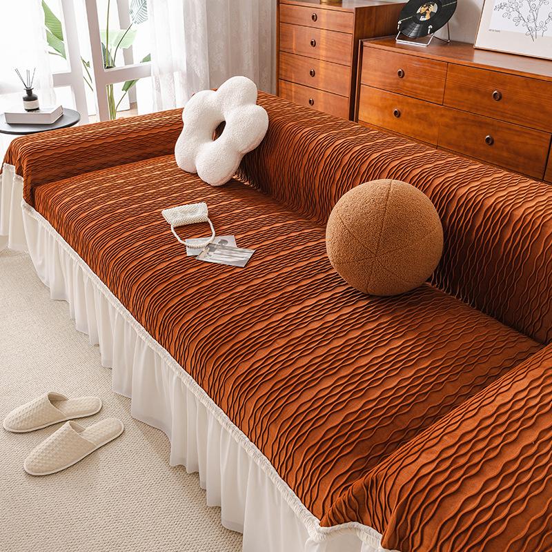 Cream Style Sofa Towel New Sofa Cover Cloth Four Seasons Universal Sofa Blanket Sofa Cover All-inclusive Non-slip Lace