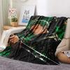 Roronoa Zoro Flannel Blanket, High quality Comfortable for All Seasons, Home Decor, Warmth and Comfort