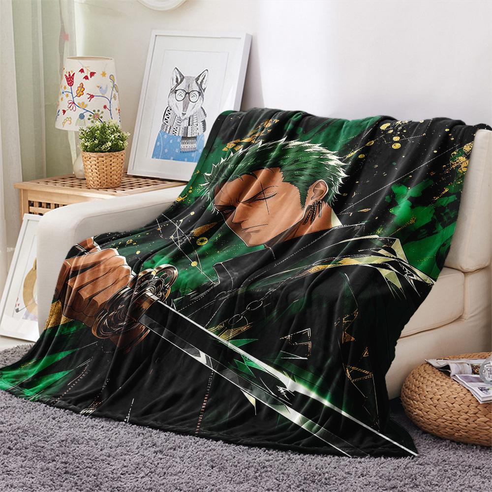 Roronoa Zoro Flannel Blanket, High quality Comfortable for All Seasons, Home Decor, Warmth and Comfort