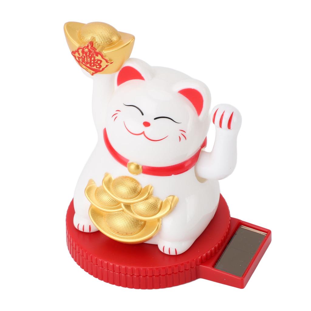 Вращающаяся основа Lucky Cat на солнечной батарее для приборной панели автомобиля, настольной кассы