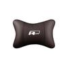 hijk1 Car Seat Leather Headrest Neck Cushioning Support Head Pillow For VW GTI Polo Golf Passat Tiguan Arteon Touareg CC Taigo Caddy