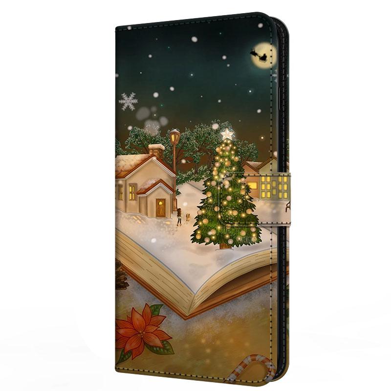 Чехол для Xiaomi Poco F7 F 7 с подставкой-книжка из кожи Merry Christmas Магнитный кошелек-защита Redmi Turbo 4 Pro