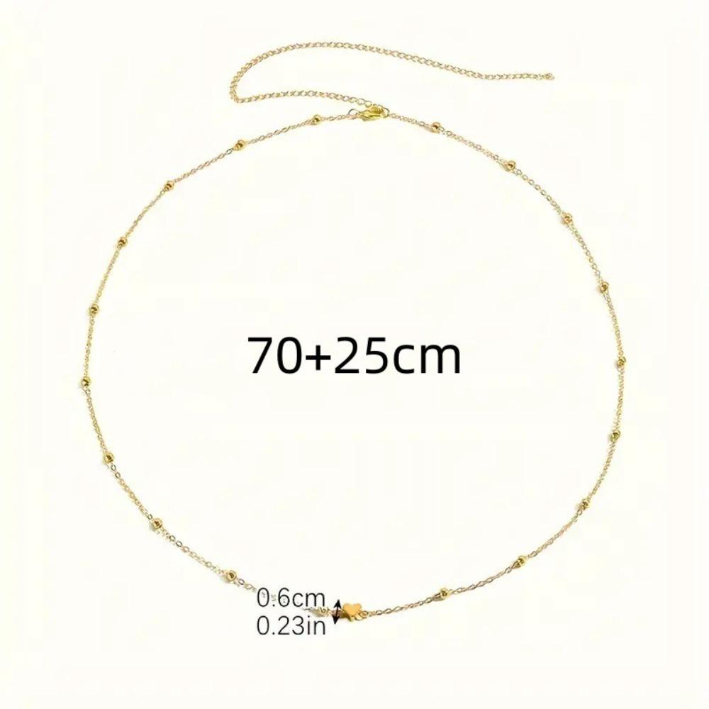 Новая богемная цепочка на талию с бусинами в виде сердечек, сквозная цепочка на тело, пляжная