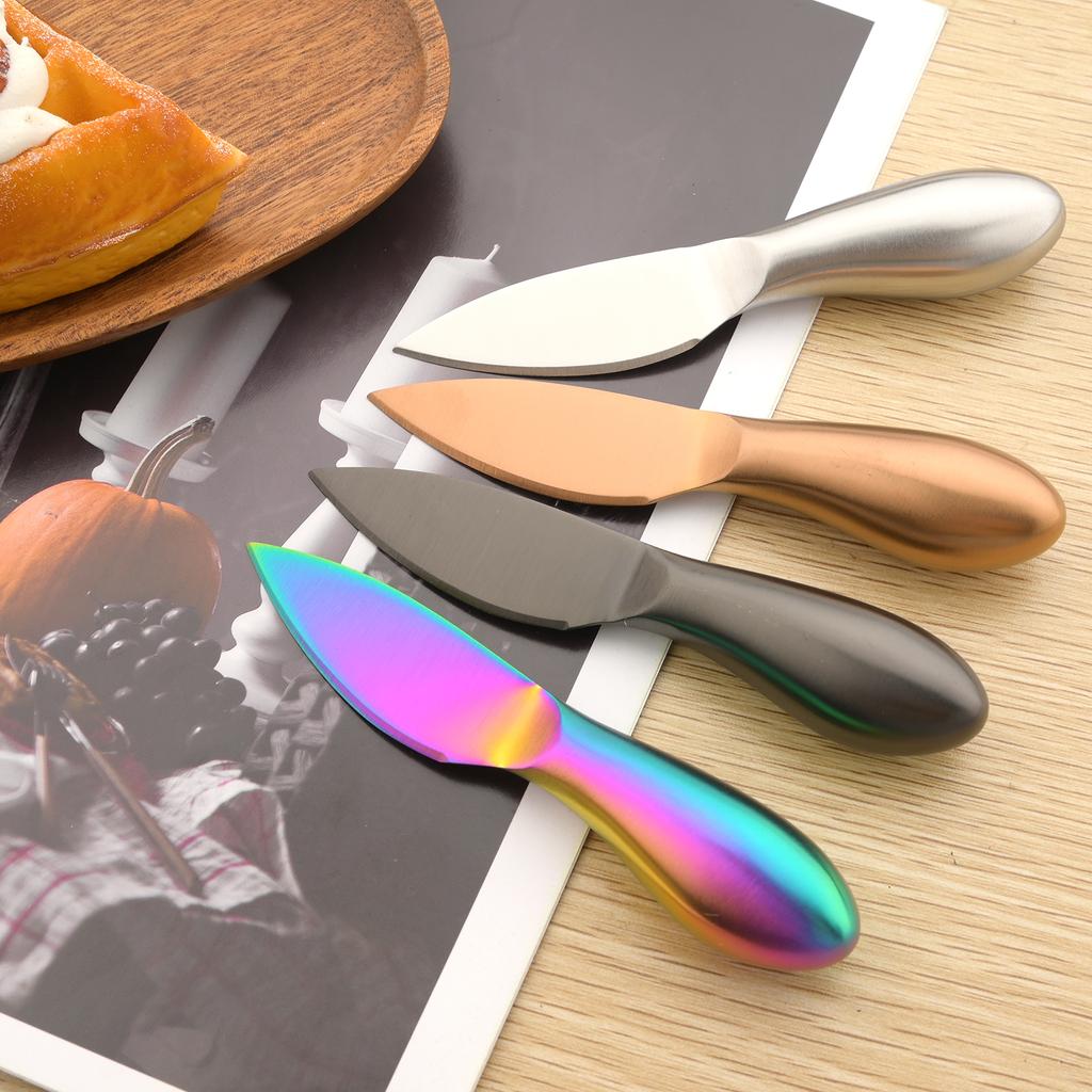 Premium Exquisite 4/6pc Cheese Slicer Cutter Knife Creative Sharp Knife Cheese Kitchen Tool Cake Spatula Butter Knife Cheese Set