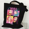 Animation Cartoon Printing Student Daily Versatile Shoulder Bag Large Capacity Portable Canvas Bag
